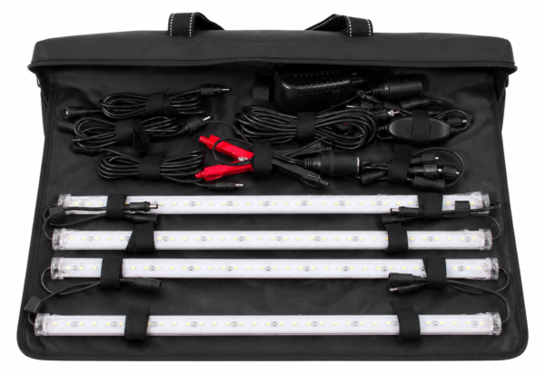 4 PANEL LED LAMP KIT W/ACCESSORIES 12V 36W 3.0AMP 100-240V AC 50/60HZ /IP67