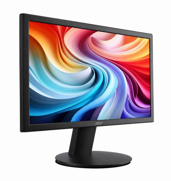Acer 19.5″ HD Monitor Round Stand FHD 5ms 60Hz IPS Monitor, COMMERCIAL Monitor (1600×900) Inputs HDMI, VGA