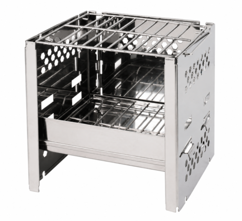 BRAAI STAND PORTABLE SS W/BAG FOLD AWAY TYPE
