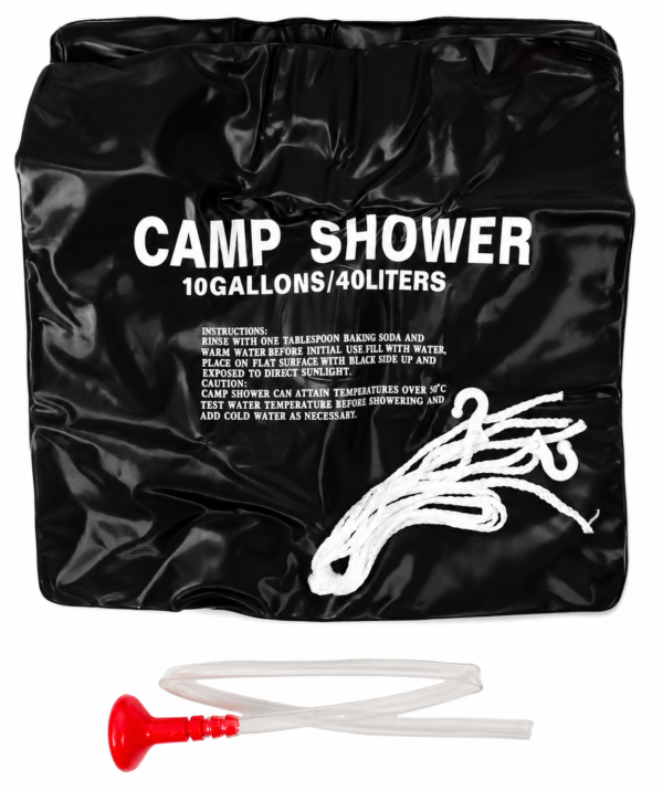 CAMP SHOWER BAG 40LT WACCESSORIES SKU00136 CAMP SHOWER BAG 40LT W/ACCESSORIES