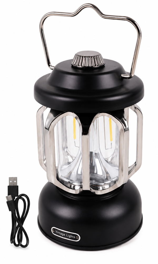 CAMPING LANTERN 250LM 3.7V 9 SMD W/3 BLACK FILAMENT /RECHARGEABLE