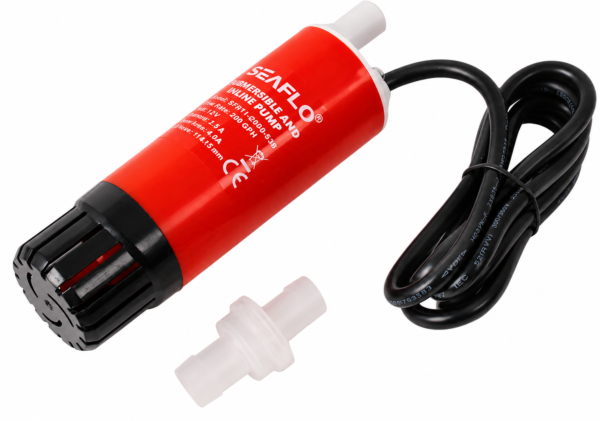 SUBMERSIBLE AND INLINE PUMP 12V 200GPH ID.10 OR 13MM CURRENT 4.5AMP AMP 7.5AMP