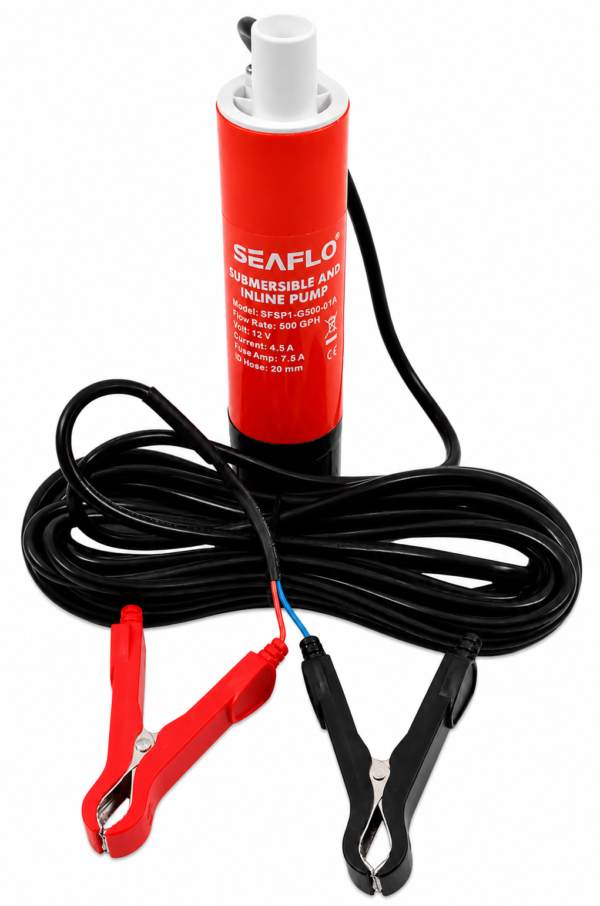 SUBMERSIBLE AND INLINE PUMP 12V SEAFLO 18LPM ID.13MM PRESSURE SW. PUMP SKU00137 SUBMERSIBLE AND INLINE PUMP 12V SEAFLO 18LPM ID.13MM PRESSURE SW. PUMP