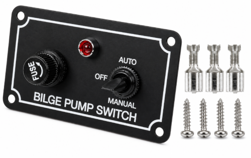 SWITCH BILGE PUMP SWITCH 12V IP65 3-WAY AUTO-OFF-MANUAL SWITCH SKU00080