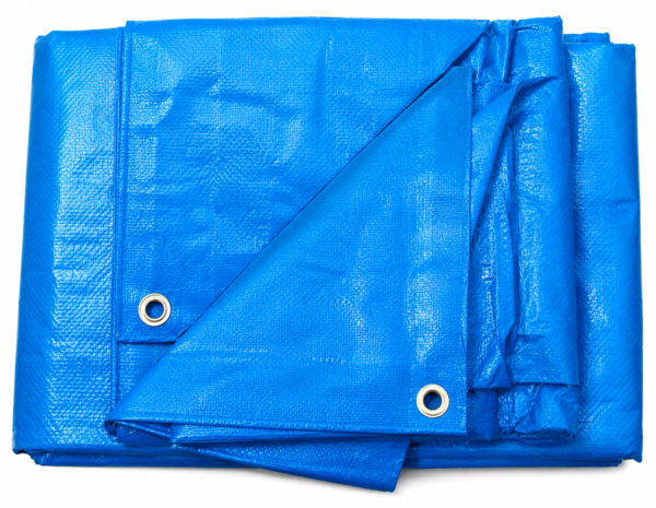 TARPAULIN PE BLUE 2X4M 140G/SQM