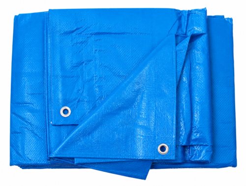 TARPAULIN PE BLUE 5X6M 140G/SQ.M