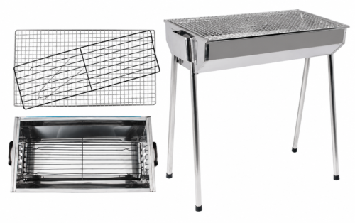 BRAAI STAND SSTEEL 430SS WCHECK GRILL 500 X 260 MM H-480MM GRILL2LEGSBRAAI SKU00189 BRAAI STAND SSTEEL 430SS WCHECK GRILL 500 X 260 MM H-480MM GRILL2LEGSBRAAI SKU00189